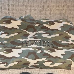 1st Phorm Women's Camo Pullover Hoodie - Green Camo